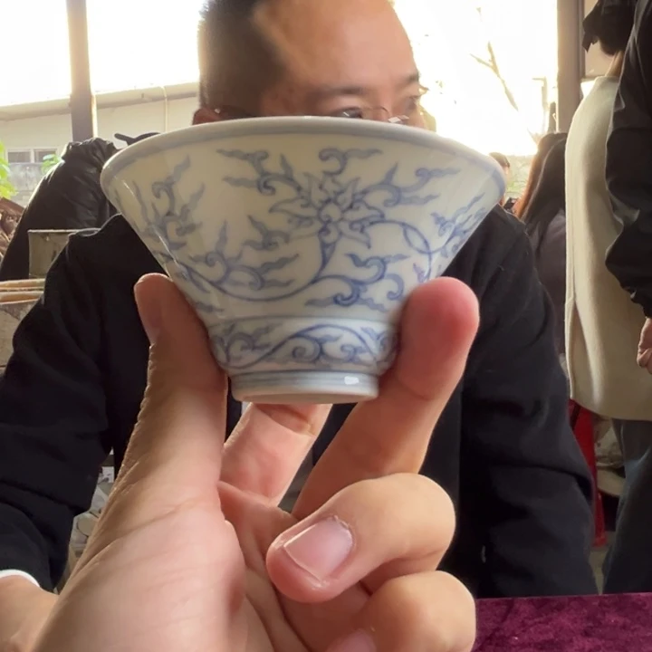 瓷片景德镇毛仔柴窑杯