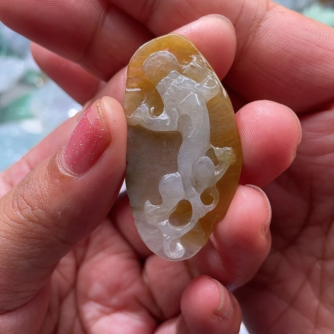 翡翠未镶嵌颈饰翡玉缘翡翠