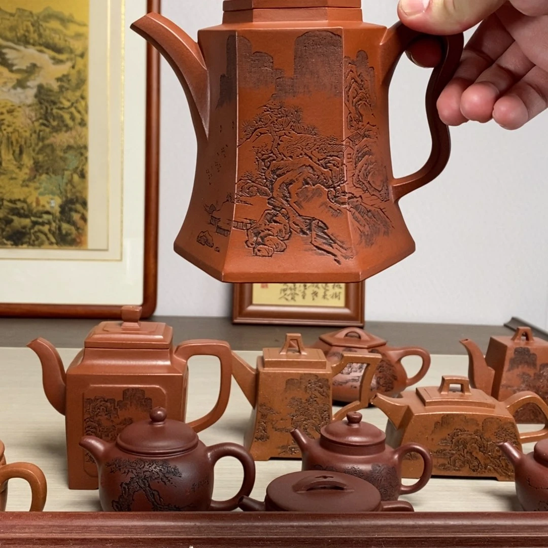 紫砂茶壶l****2原矿泥料传统工艺制作