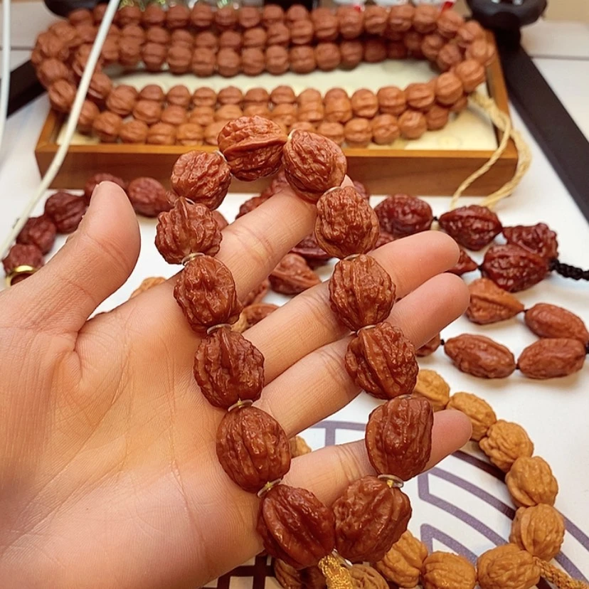 【闪购商品】手串文玩核桃时****谎小核桃手串金蟾