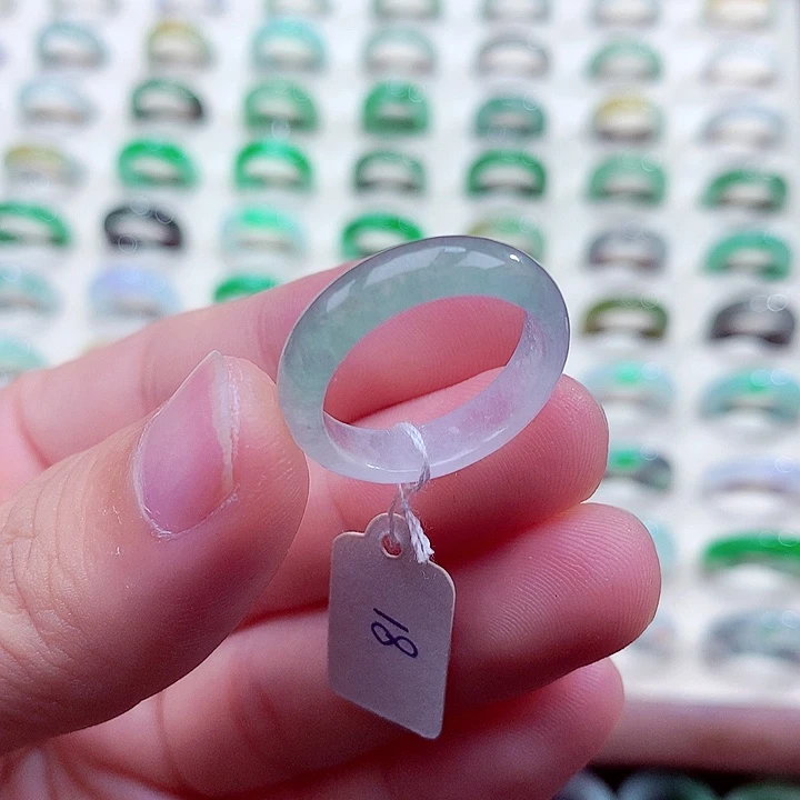 翡翠未镶嵌戒指18号