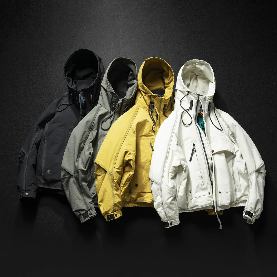 2025羽绒夹克工装风短款男韩版防水连帽常规253223