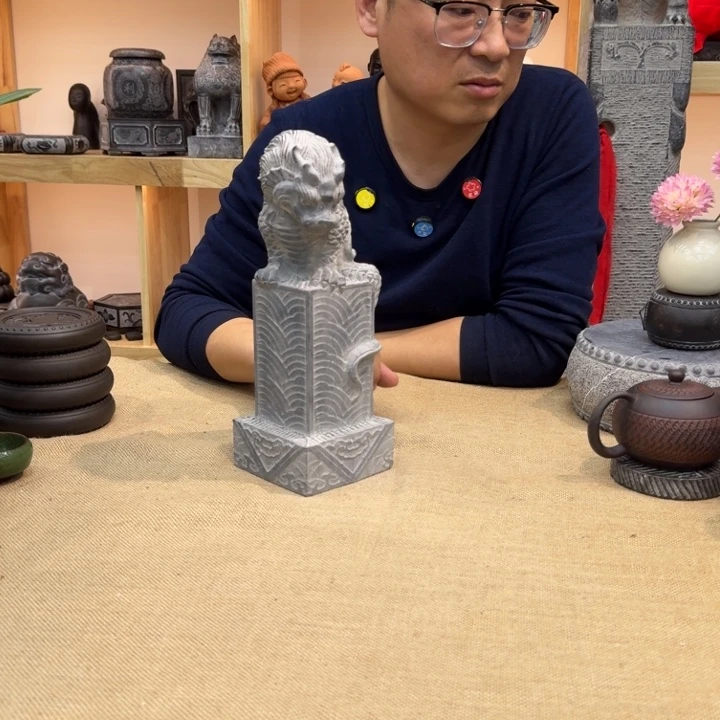 西安石晋錾石雕手工雕刻摆件