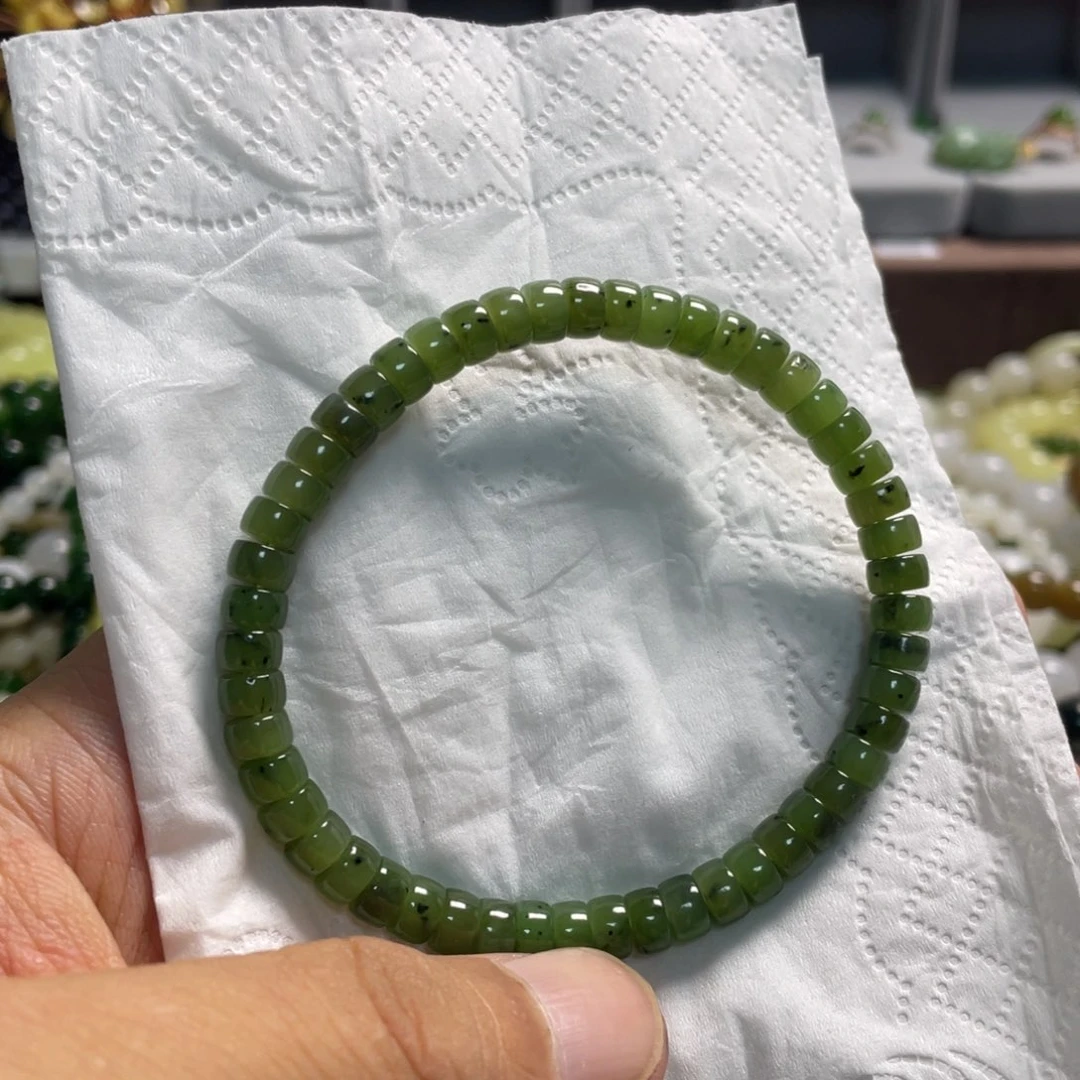 和田玉未镶嵌手链022