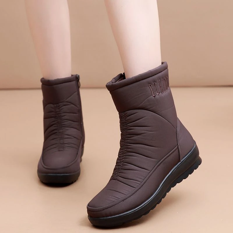 【万达撤柜】雪地靴女防寒超厚防冻40度防滑保暖加厚妈妈鞋防水轻