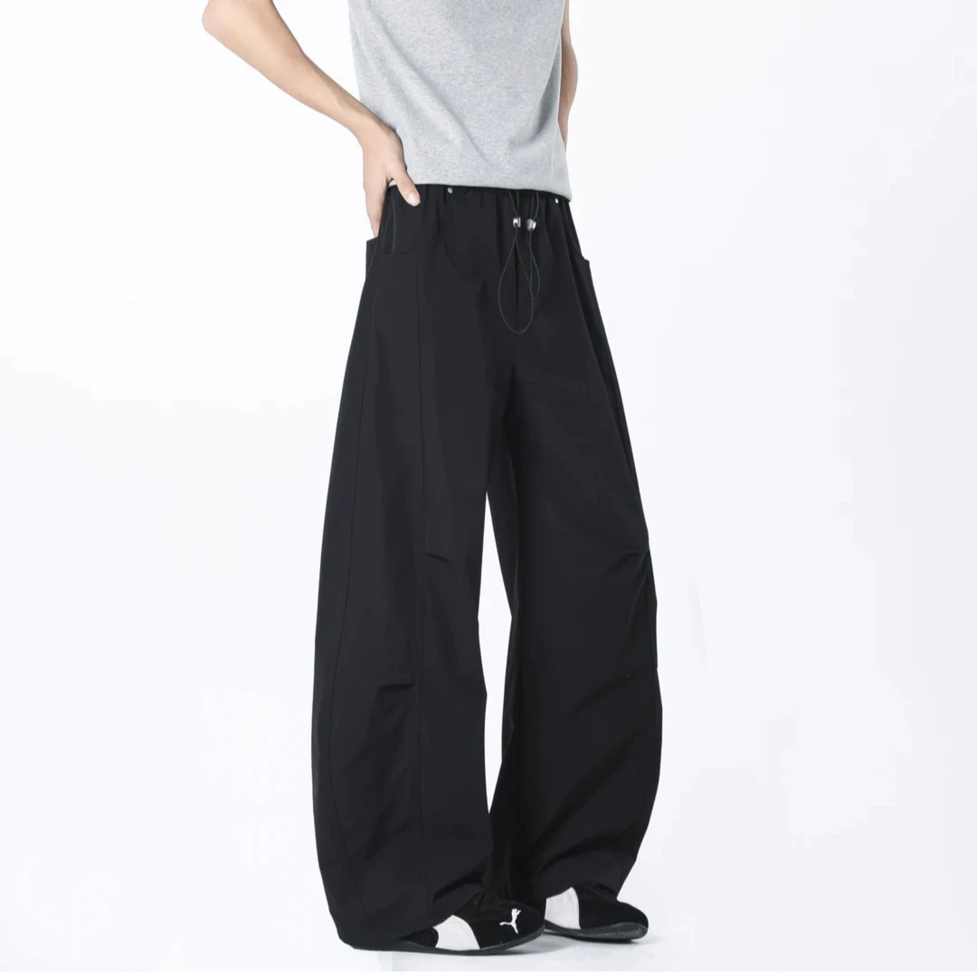 NSNC美式伞兵速干弯刀裤夏季薄款男女同款宽松百搭显瘦简约裤垂感