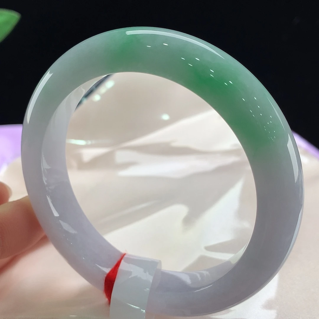 亚***货翡翠未镶嵌手镯0491