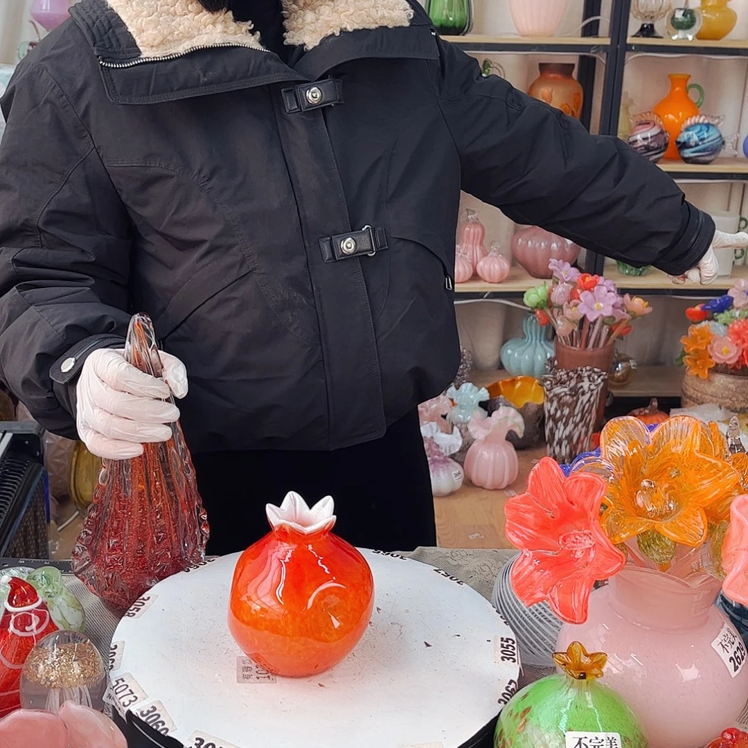 石榴瓶 福利家悦琉璃工艺品