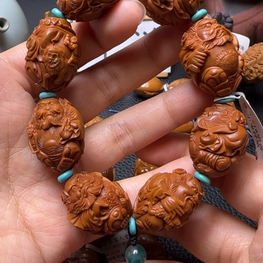 【闪购商品】橄榄核吊坠瑞兽小鬼钟馗