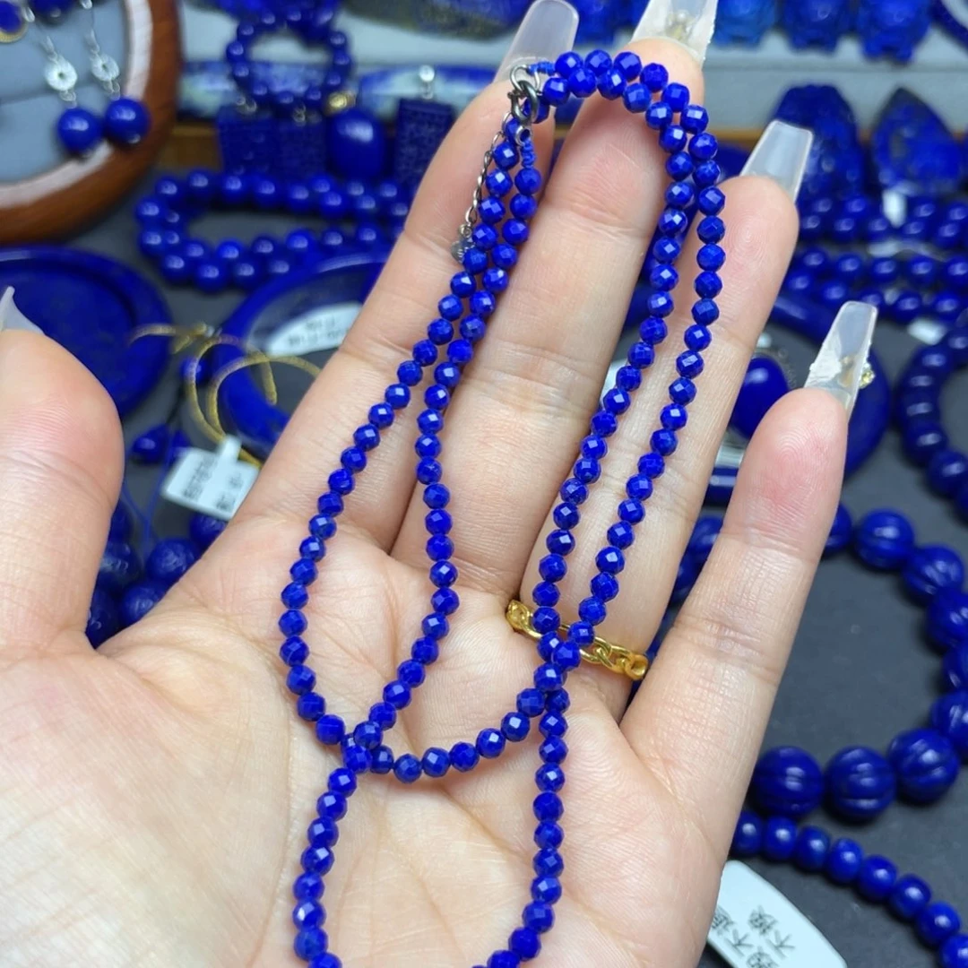 青金石未镶嵌3+项链