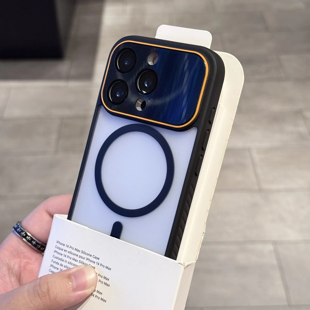 护镜大视窗适用苹果17手机壳磁吸iPhone16Promax软边硬壳1514磨砂