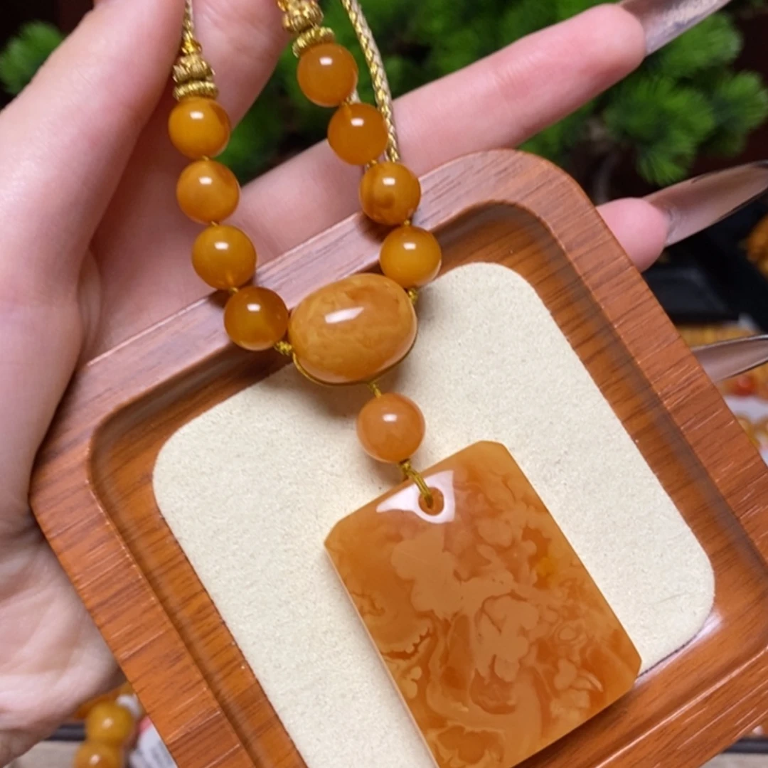 【闪购商品】蜜蜡颈饰未镶嵌项链