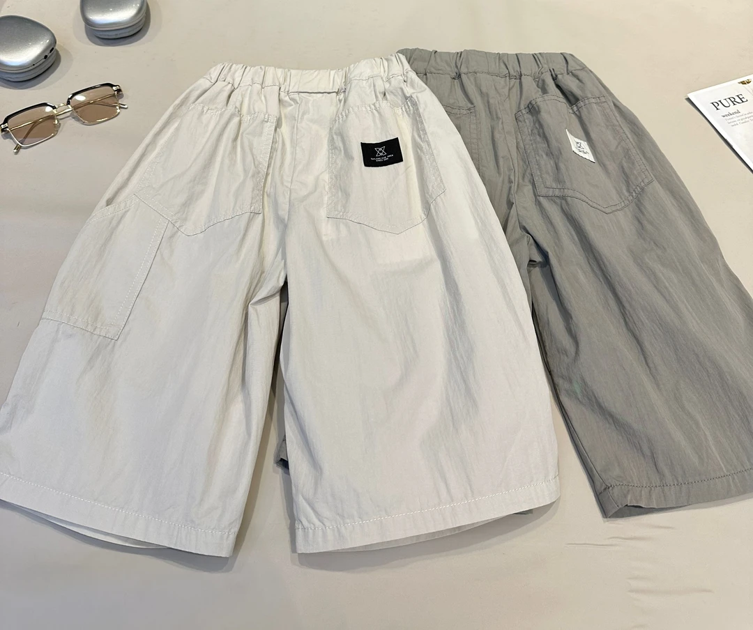 小白姐简约童装店铺儿童夏装韩范中大童薄款五分裤中裤 25399