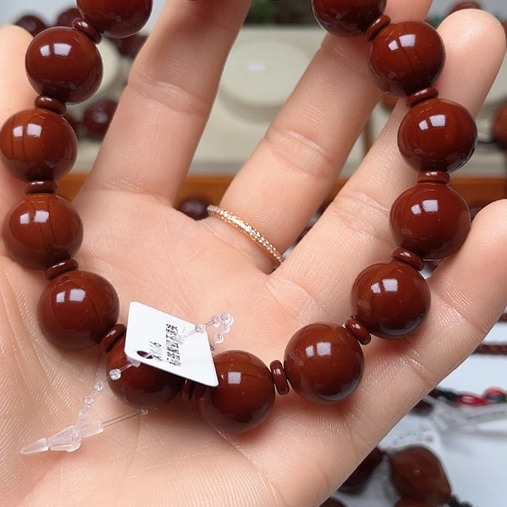 橄榄核手串致****馆包浆玉化