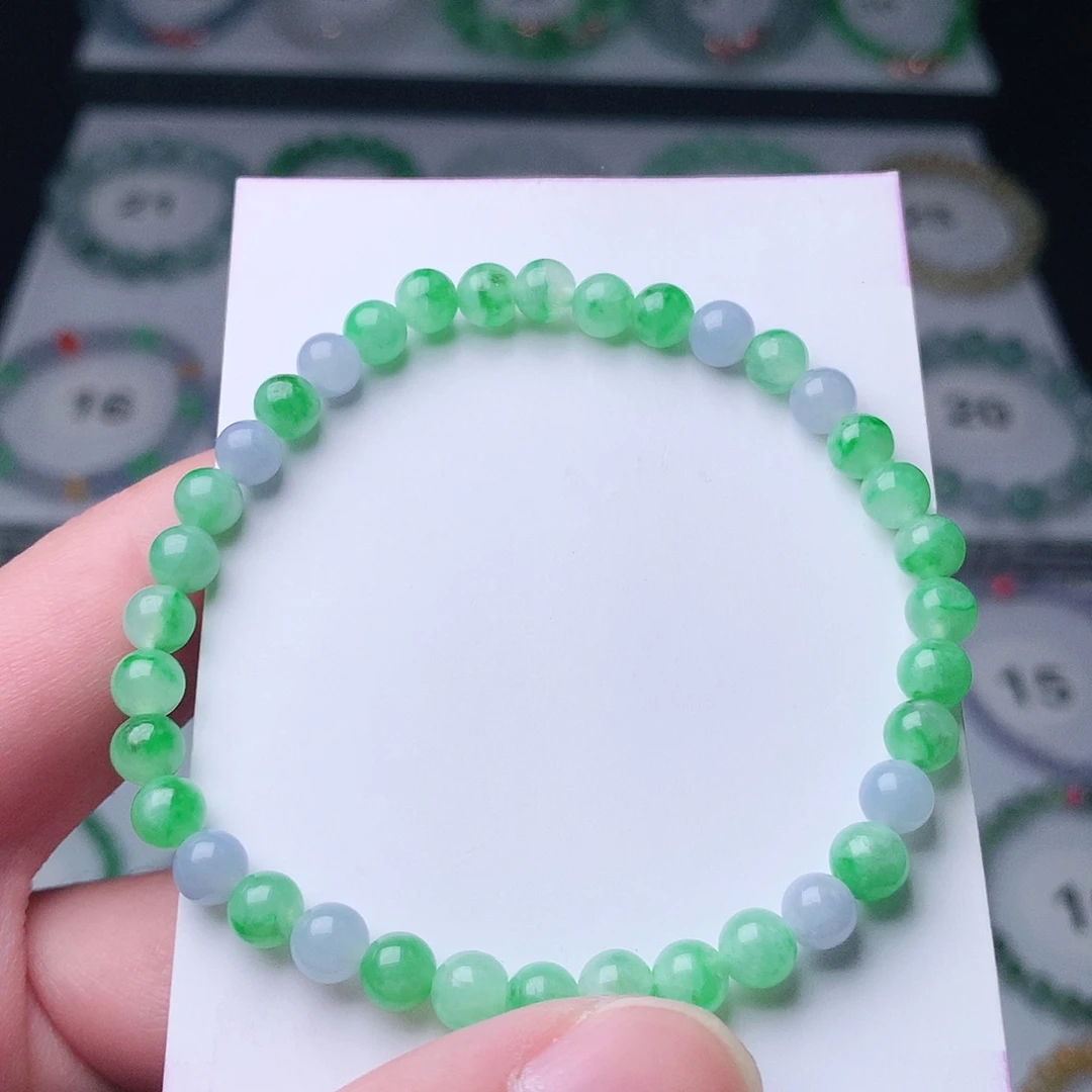 q***水翡翠未镶嵌手链翡翠