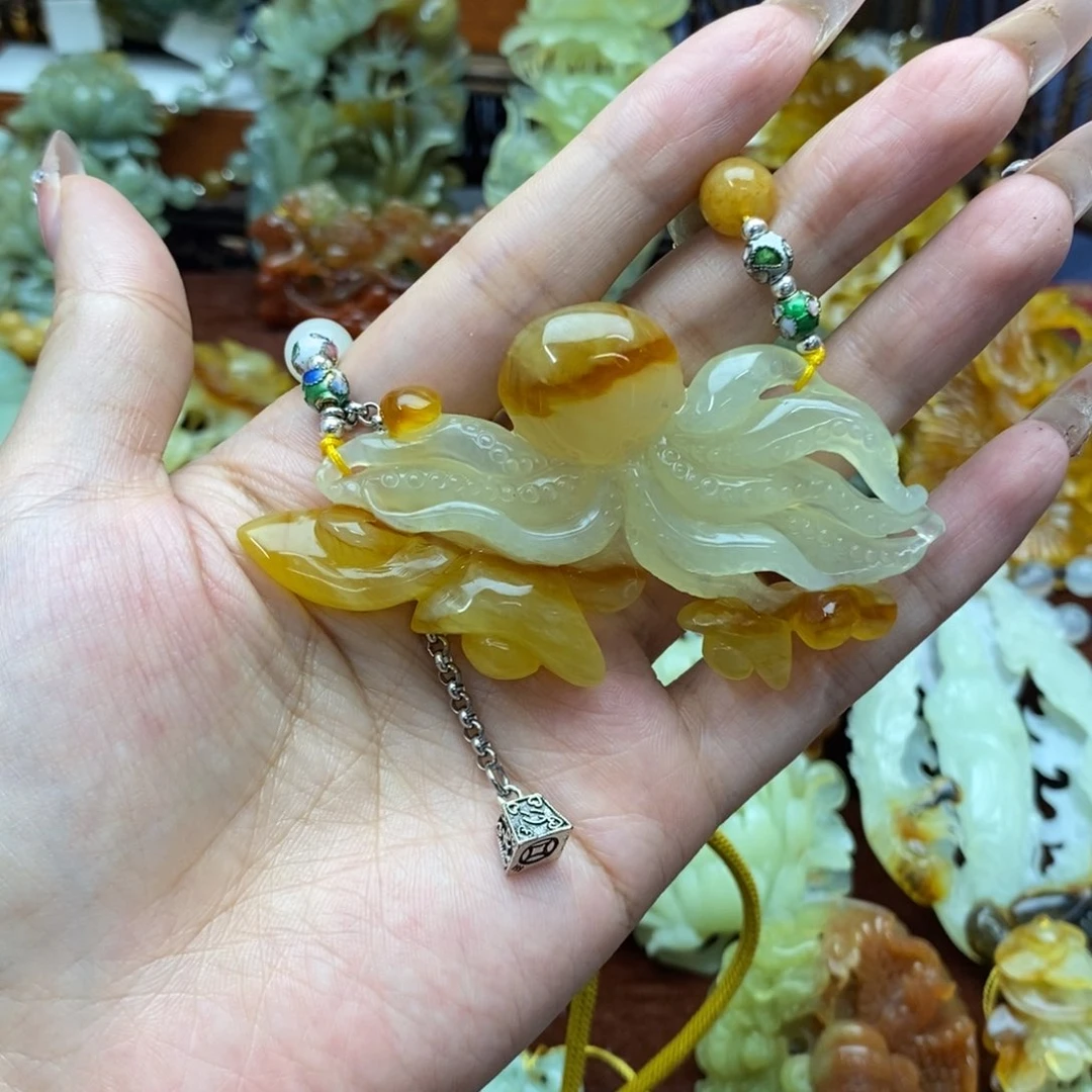 蛇纹石玉未镶嵌项链