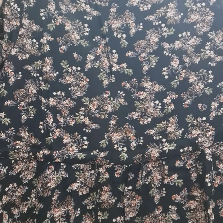 套头5X深兰连衣裙小碎花连衣裙