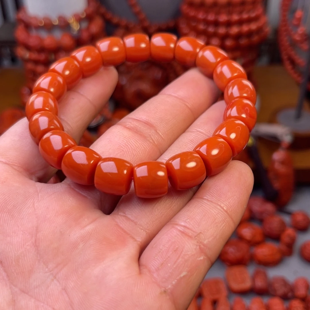 南红玛瑙瓦西直切卡11未镶嵌欭*