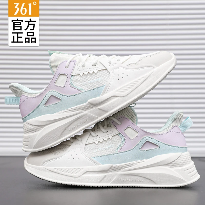 361°女鞋跑步鞋2025冬季新款网面透气运动鞋女学生软底减震跑鞋