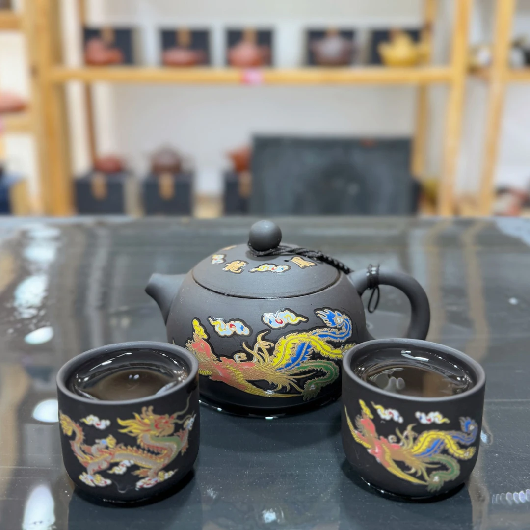 【新人礼】250ml龙凤变色西施壶一壶2杯