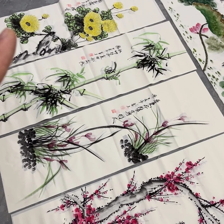 枕书斋画廊的直播间