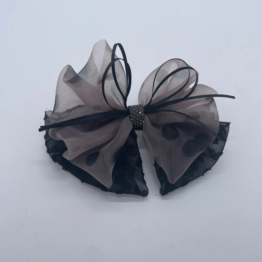 GREBUTY 06822 韩版原创设计布艺蝴蝶结百搭经典气质弹簧夹