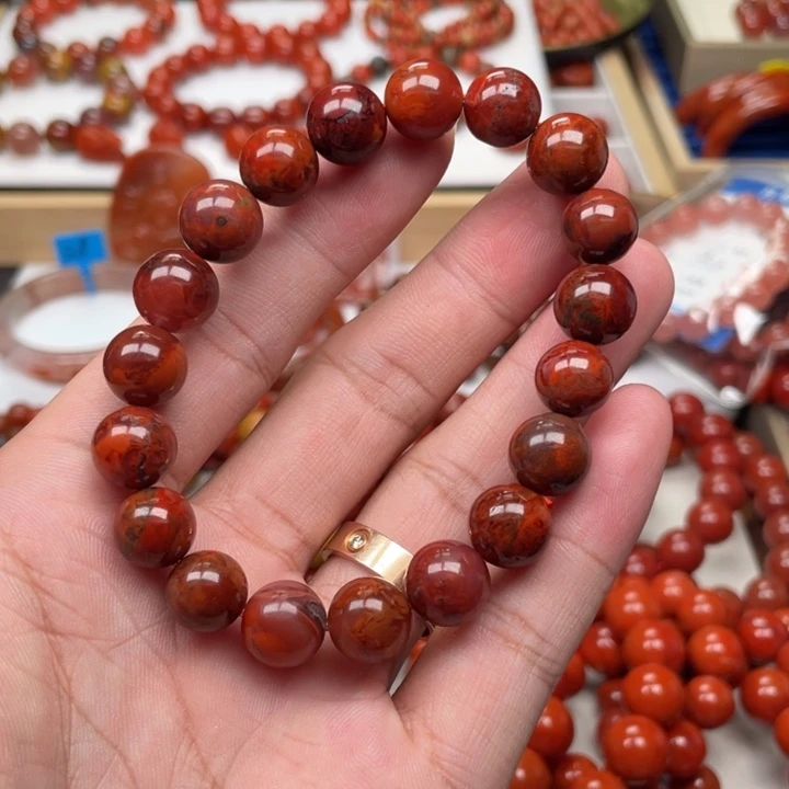 南红玛瑙未镶嵌手串