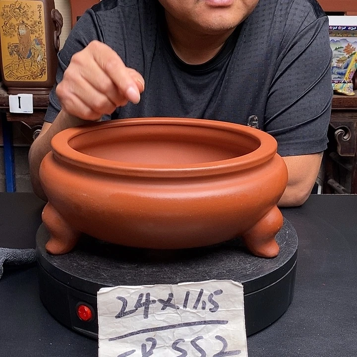 紫砂花盆货号一只SS2