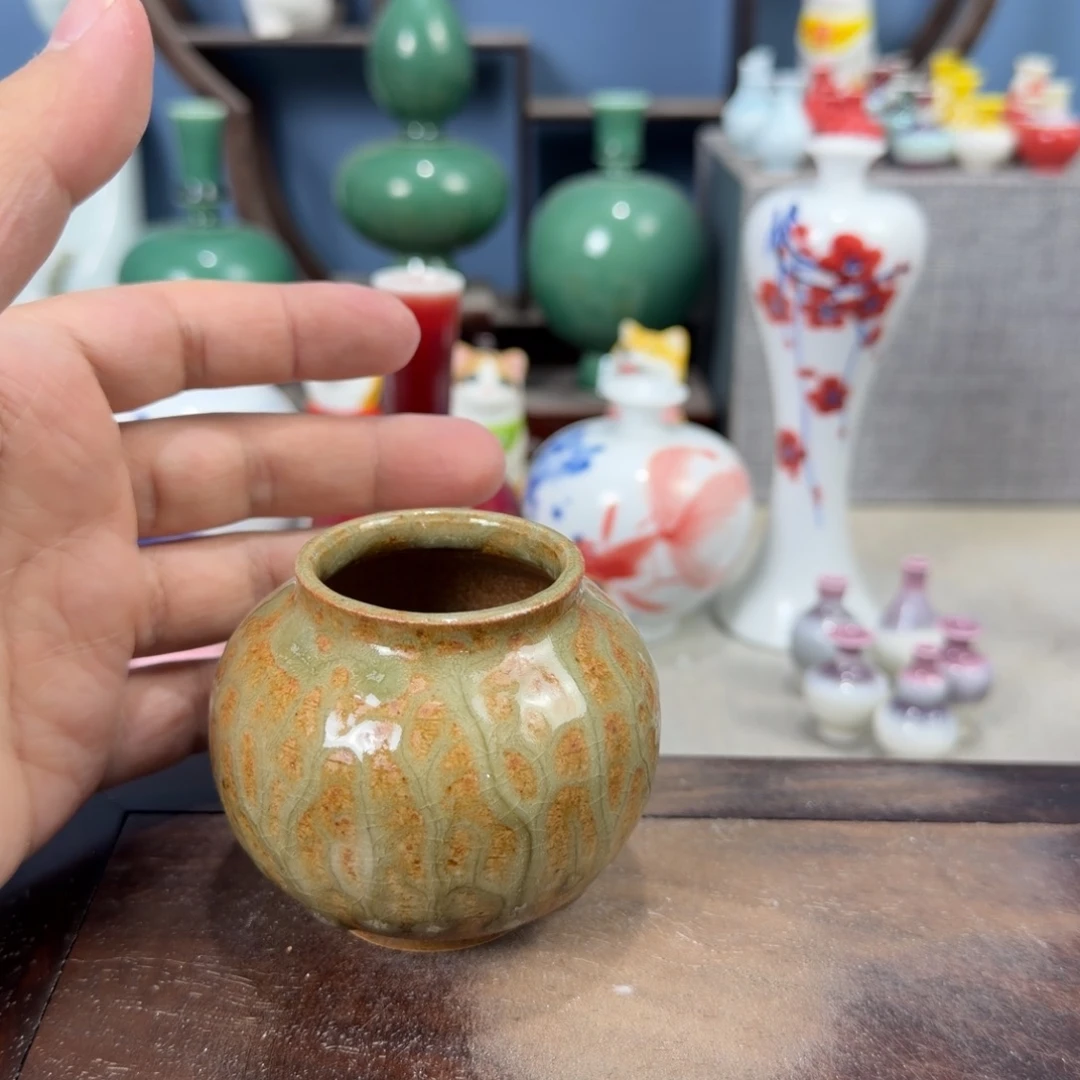 陶瓷手工小花器摆件
