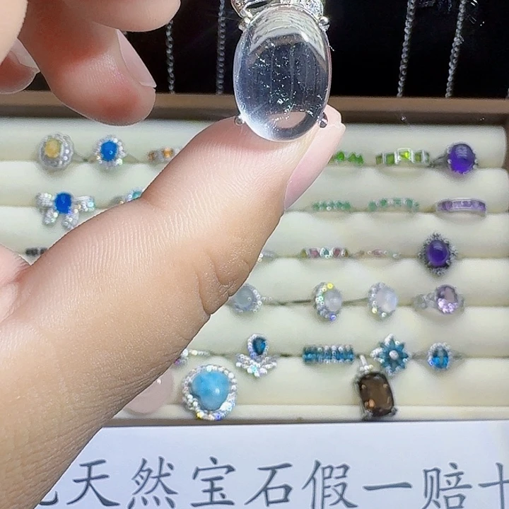 颈饰银S925镶嵌水晶