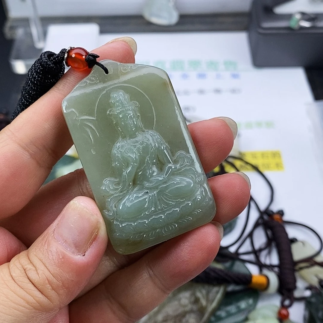 和田玉未镶嵌颈饰和田玉