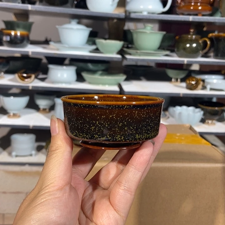 萬**瑞原矿汝瓷主人杯，一级品
