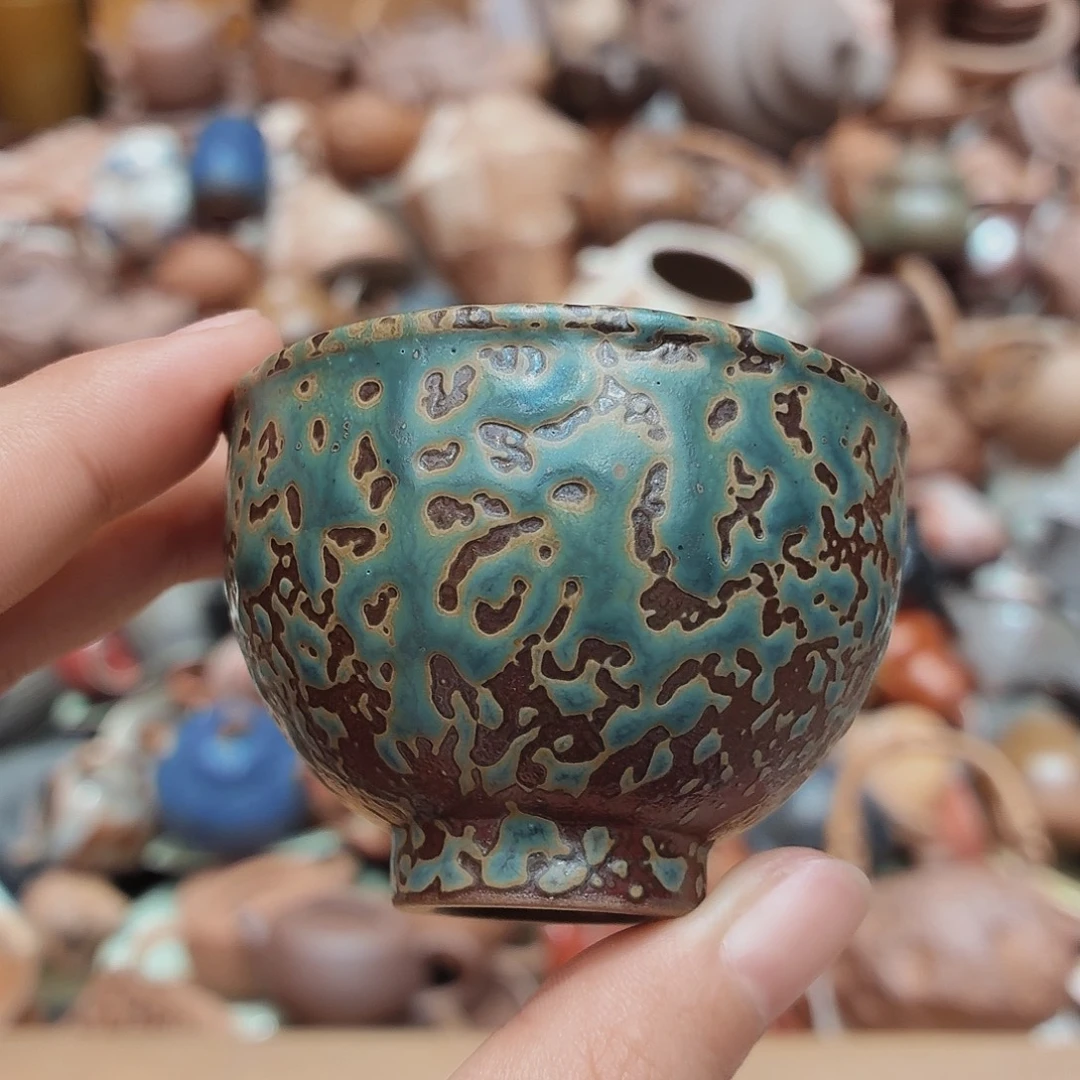 柴烧老岩泥高温茶器皿