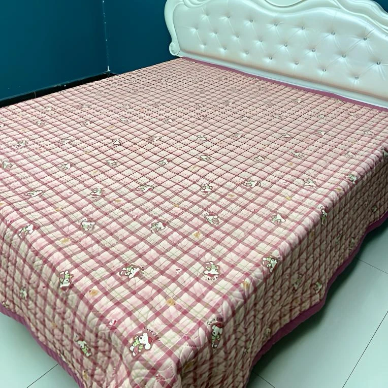 【红格旺仔】夹棉四季床盖亲肤三层榻榻米防滑床单四季通用可机洗