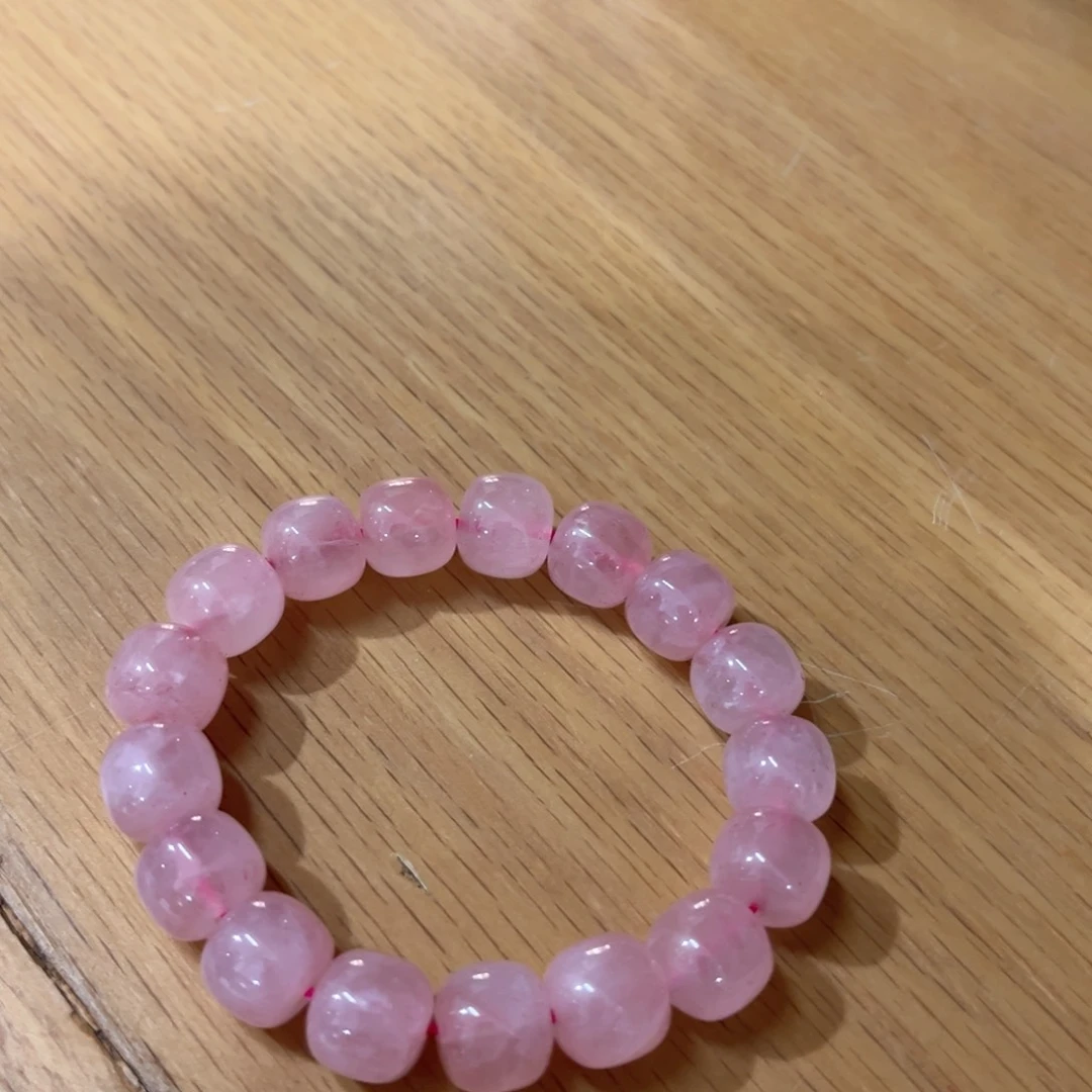 水晶手链未镶嵌粉水晶手串