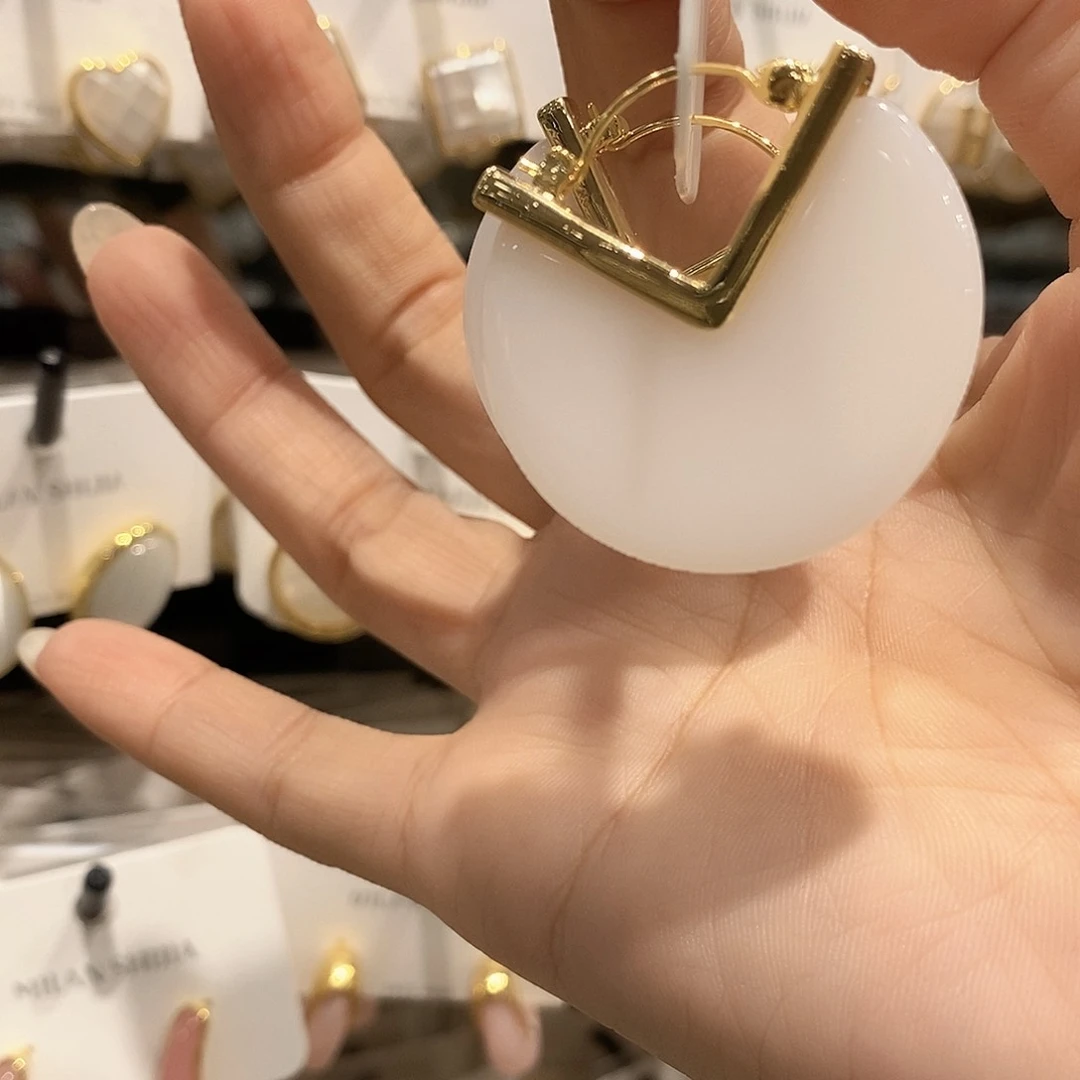铜合金925银树脂白色圆片