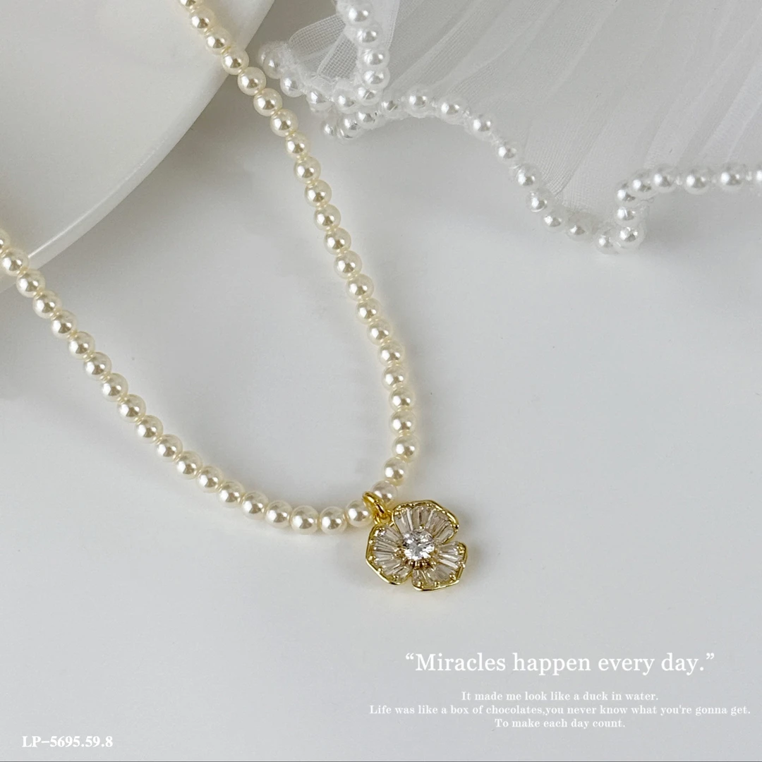 铜合金仿珍珠项链 韩版时尚珍珠项链链接