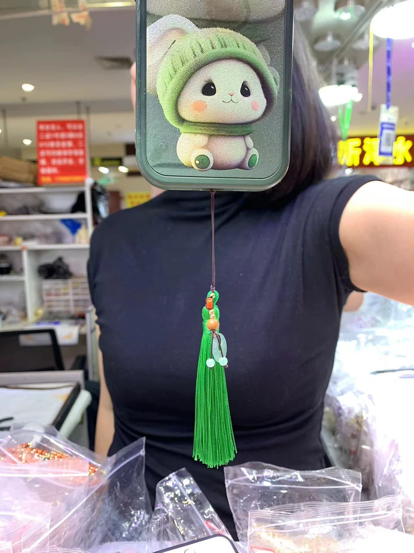【颜会长甄选】天然A货翡翠手机链 X10 多样性发一件