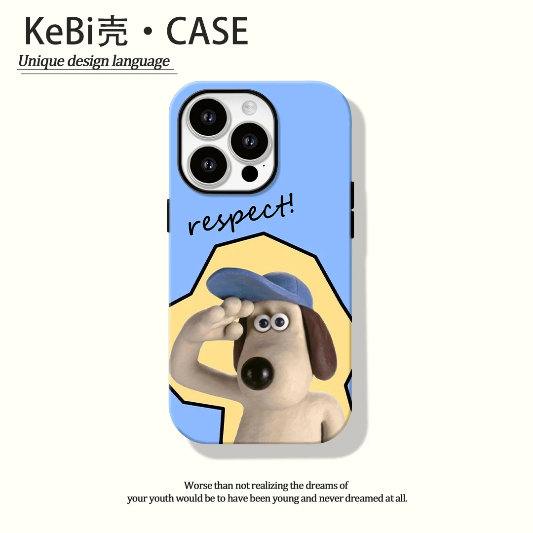 敬礼小狗菲林磁吸二合一适用苹果16promax华为vivo小米oppo手机壳