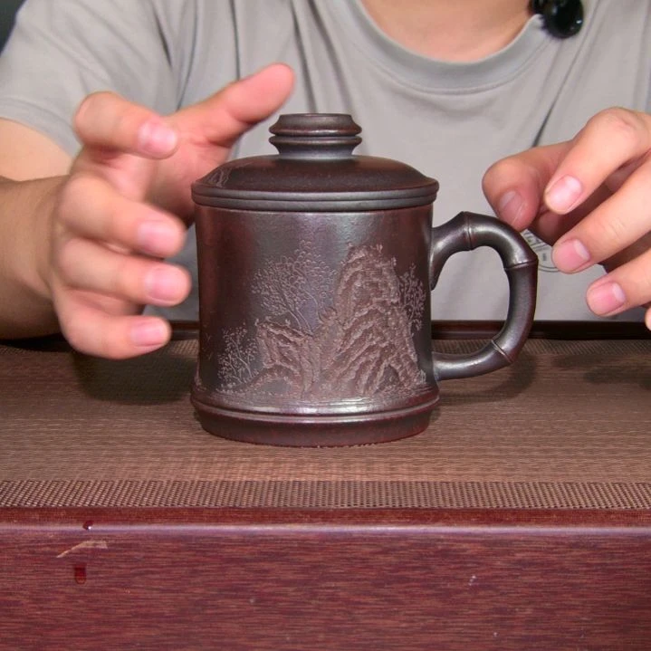 茶杯紫砂高货放漏