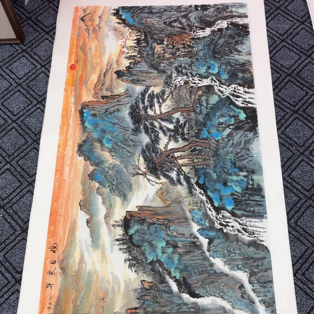 国画四尺山水作品