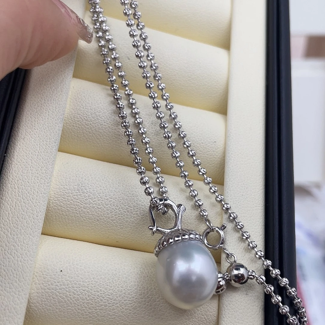 颈饰海水珍珠银S925镶嵌
