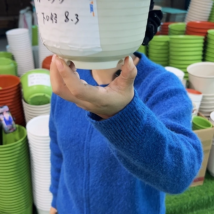 正品矮陶口15高11米色无托10只