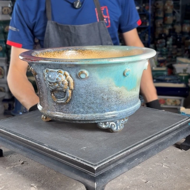 一风堂石湾花盆 内21*10