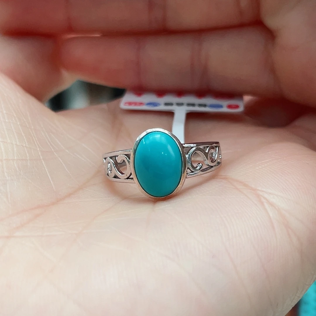 绿松石颈饰银S925镶嵌