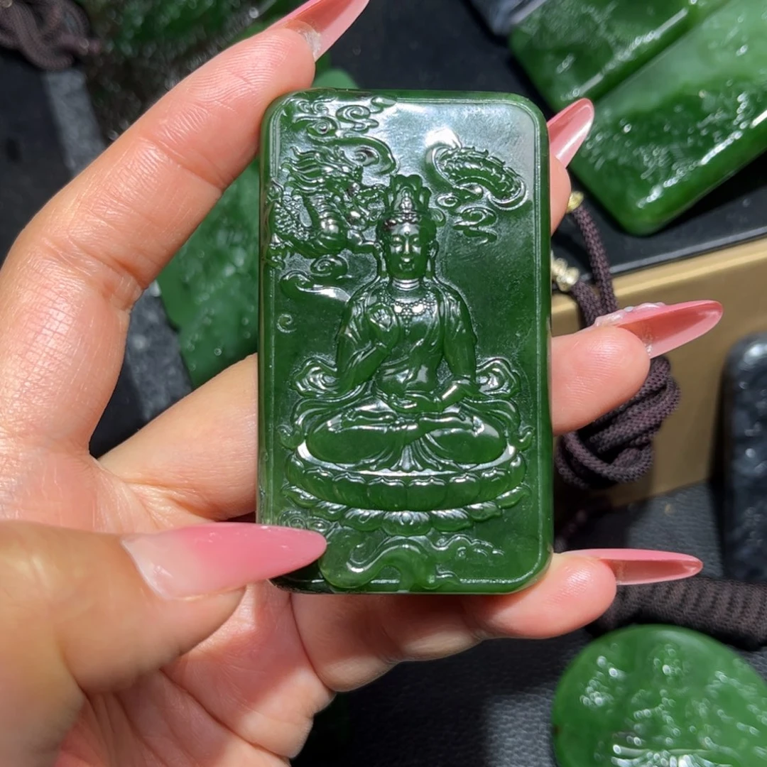 和田玉未镶嵌挂件