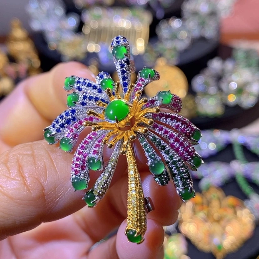 【闪购商品】银S925镶嵌挂件翡翠