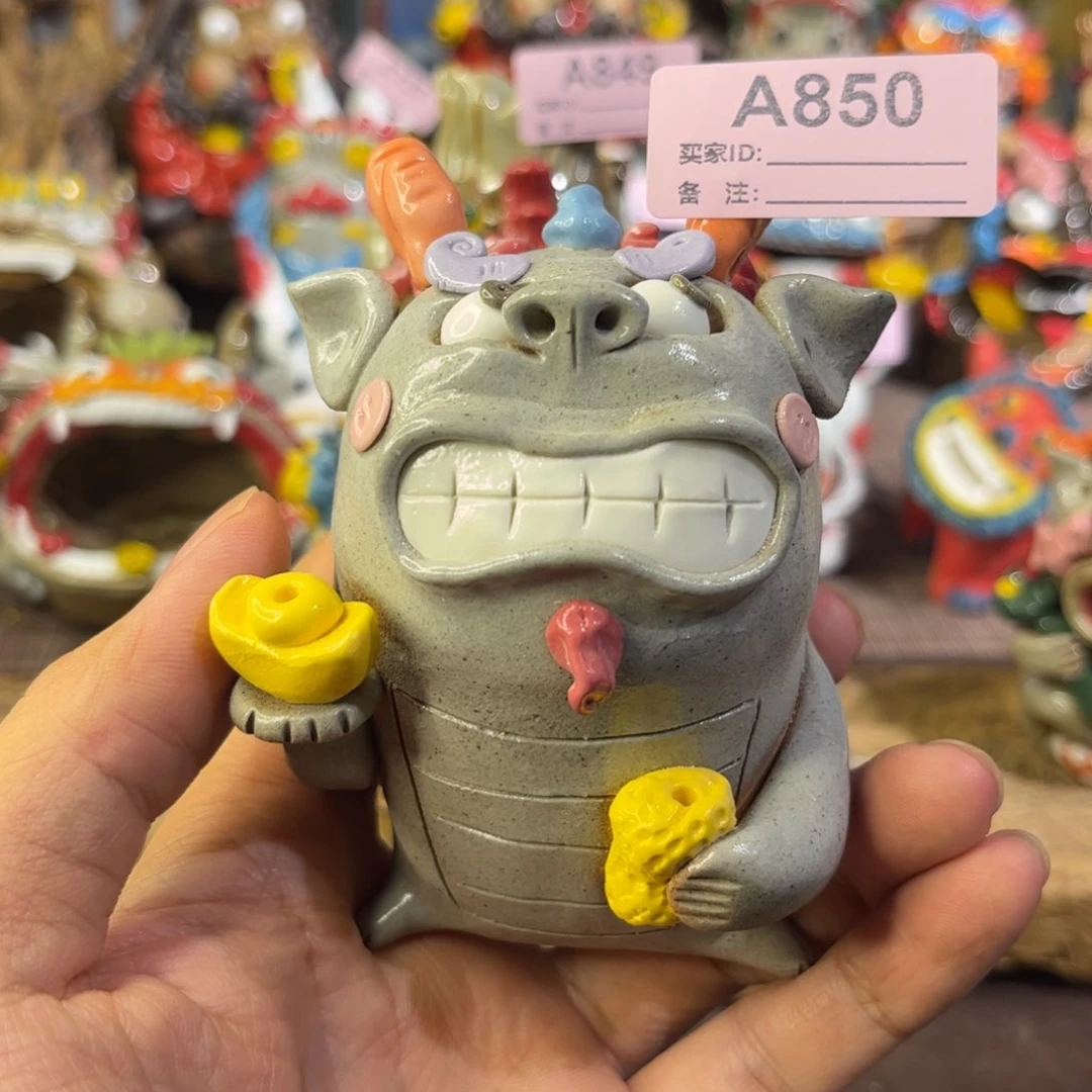 泥塑纯手工茶宠摆件