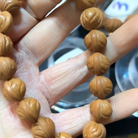 野生小龙纹11尺寸精修手串