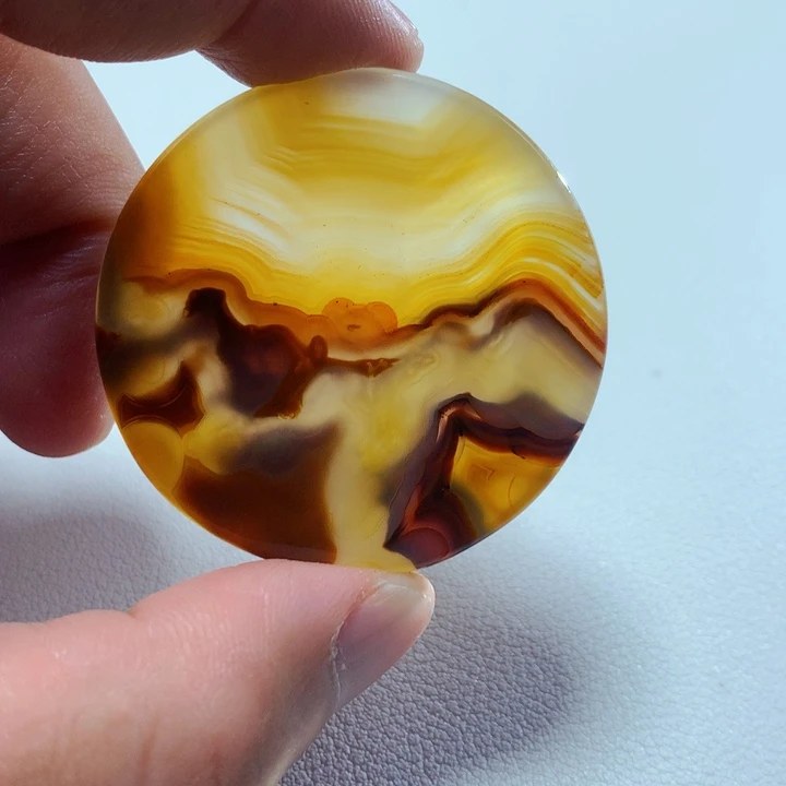 玛瑙/玉髓颈饰未镶嵌海**彩